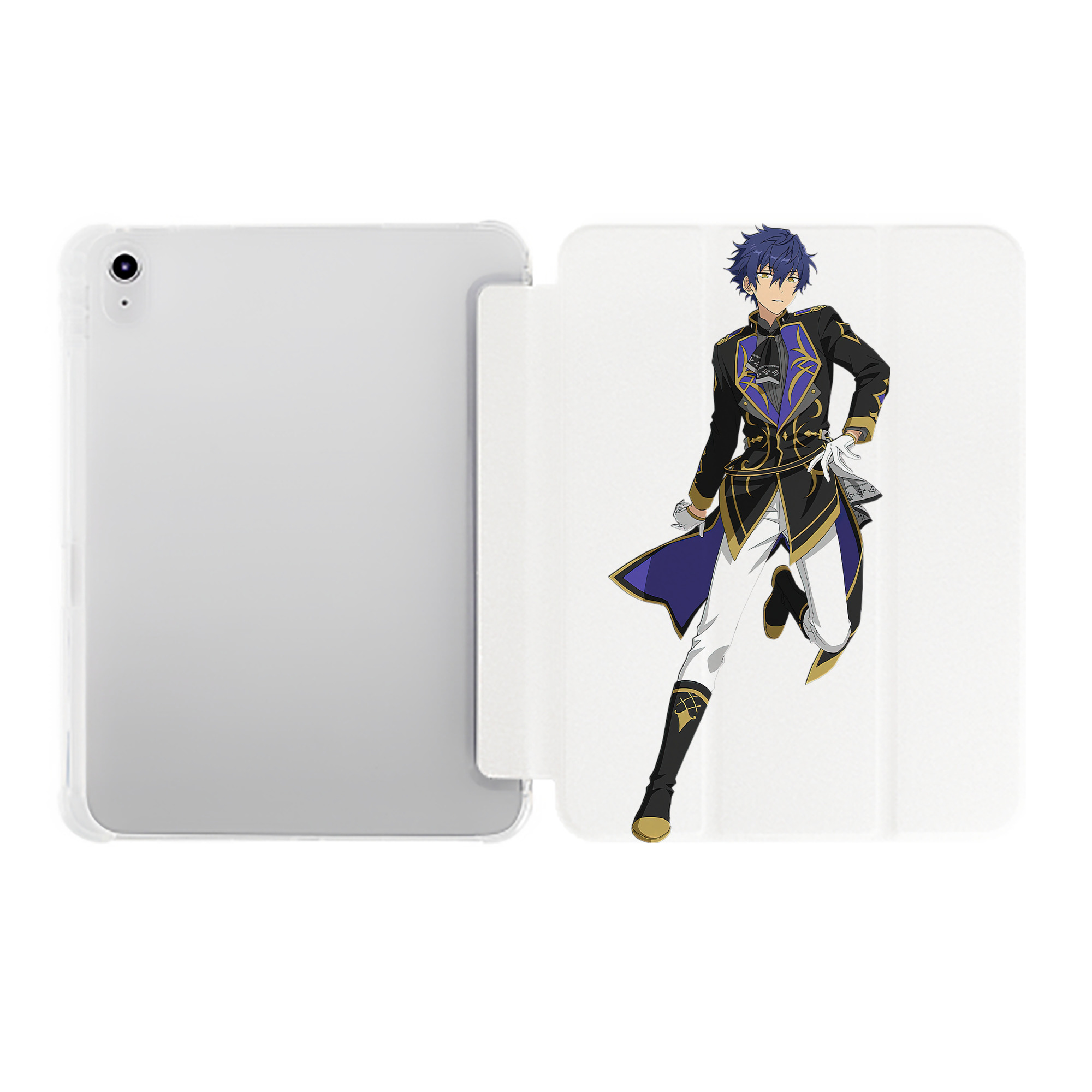 （画像用） あんさんぶるスターズ! Ensemble Stars IPad ケース ペン収納付き 三つ折りスタンド PUレザー×シリコン 対応機種9.5/10.5/10.9インチ